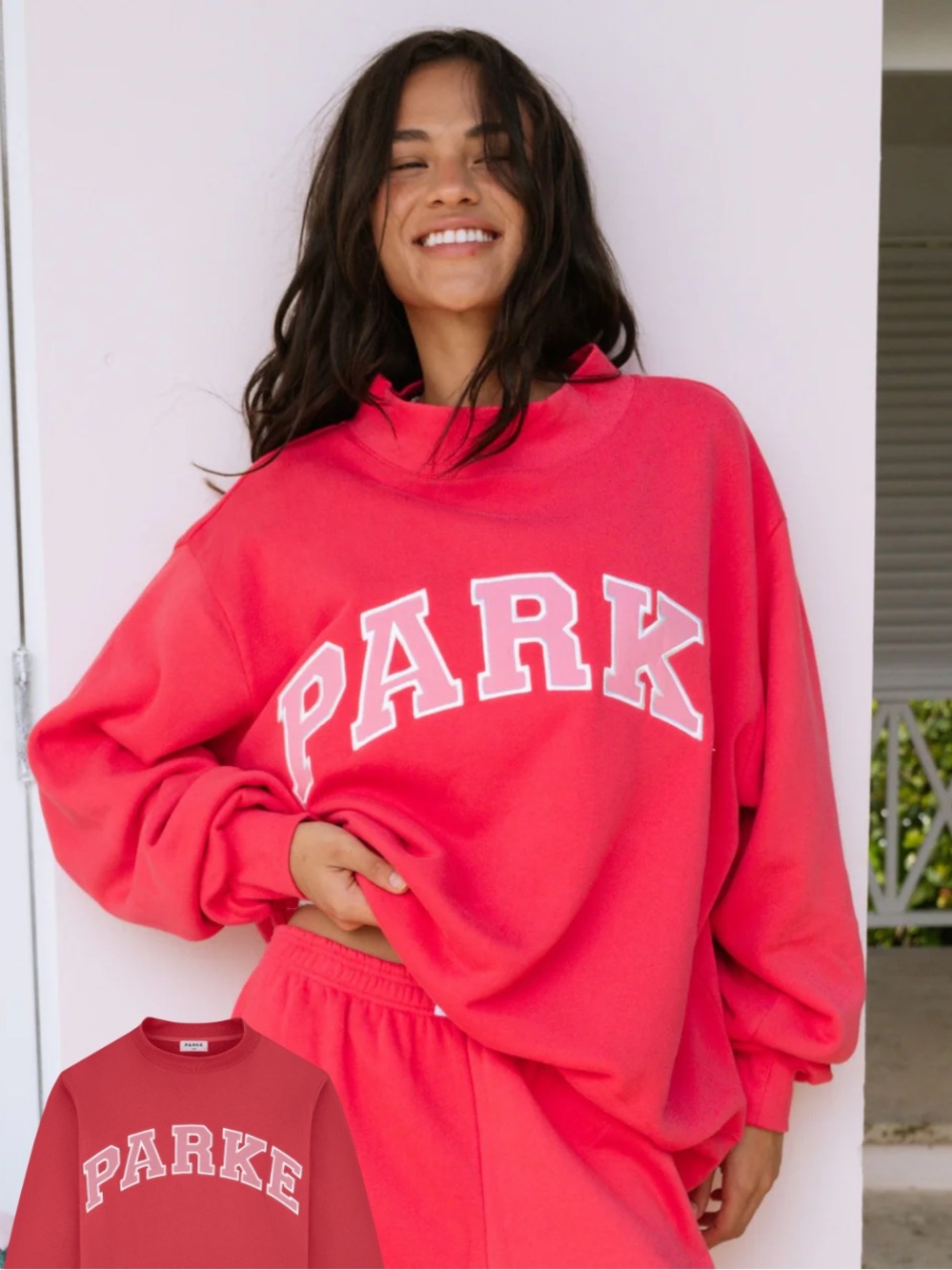 Parke Varsity Mockneck Crewneck